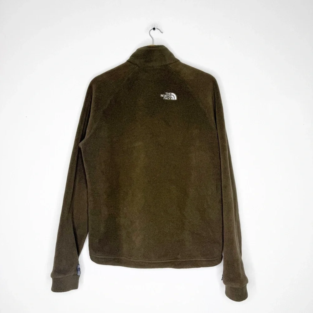 The North Face Brown Full Zip Fleece Jacket Mens Medium Thick Warm Vintage
